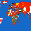 各国最大の輸入国を世界地図に