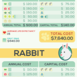 ペットの食費と病院費