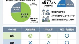 大阪府知事選2026：誰が出て、誰が勝ってきて、誰が投票するのか
